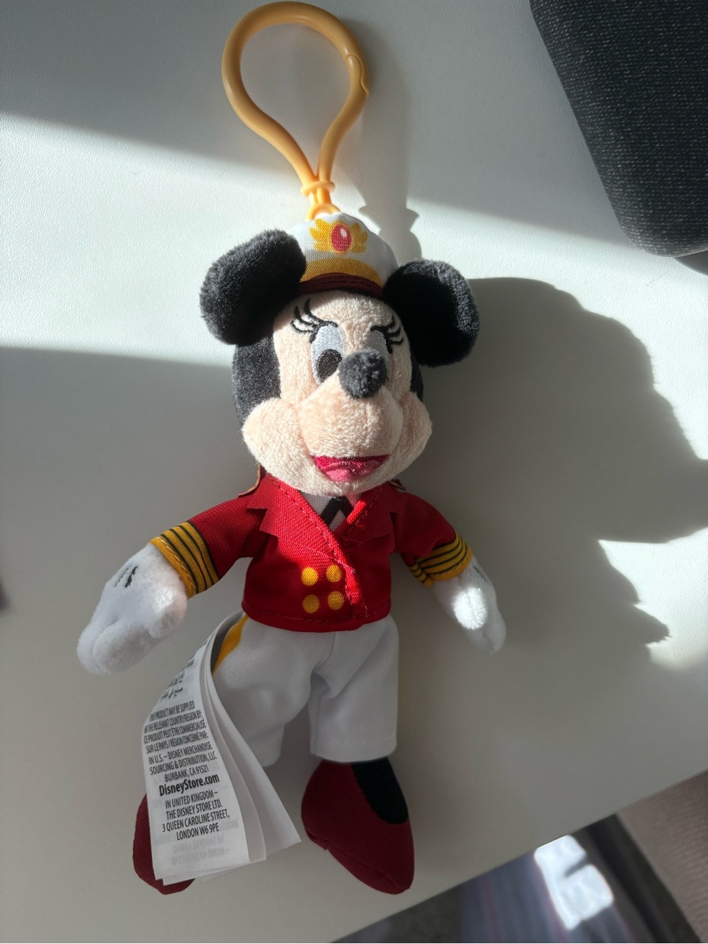 Disney Cruise Line Captain Minnie Plush Keychain
